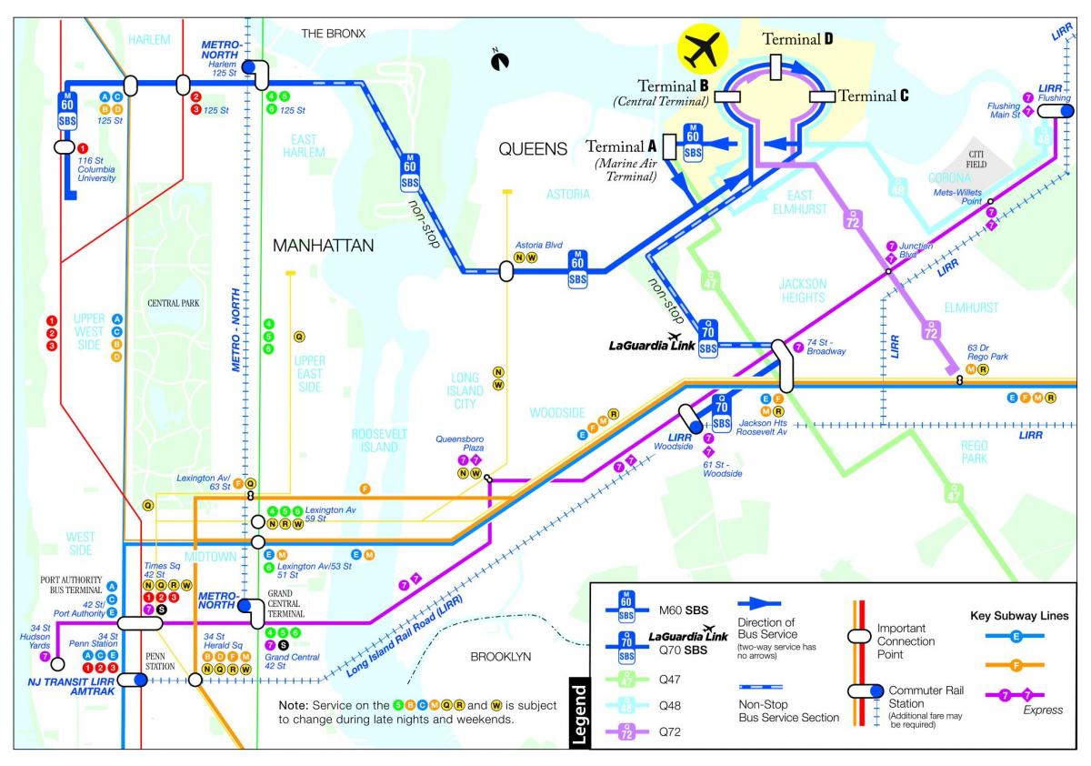 mapa autobus m60