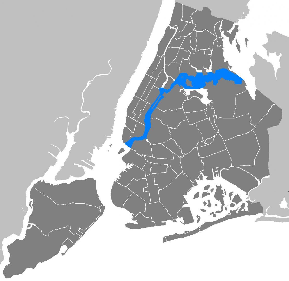 mapa wektor Manhattan