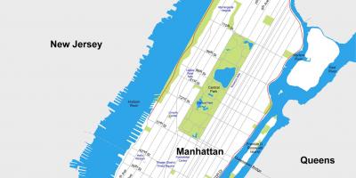 Mapa miasta Manhattan do druku