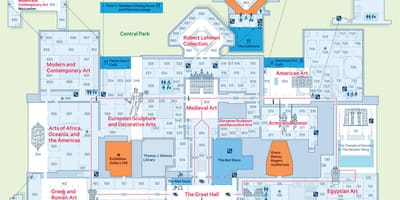 Mapa metropolitan muzeum